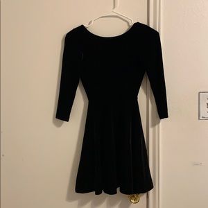 Little black velvet dress